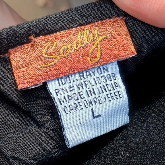 Scully Black Lace-Up Maxi Dress_Large - Picture 7 of 7